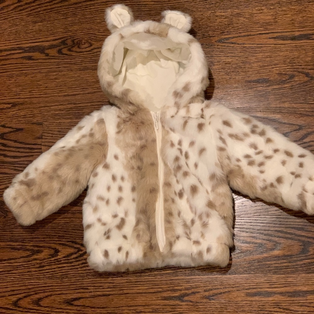 Restoration Hardware Baby faux fur lux jacket 2-3T